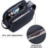 BAGSMART Toiletry Bag for Men, Travel Toiletry Organizer Dopp Kit Water-resistant Shaving Bag for Toiletries Accessories, Door Room Essentials,Navy Blue-large(Navy Blue)
