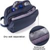BAGSMART Toiletry Bag for Men, Travel Toiletry Organizer Dopp Kit Water-resistant Shaving Bag for Toiletries Accessories, Door Room Essentials,Navy Blue-large(Navy Blue-basic)