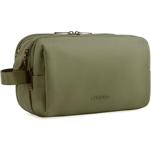 BAGSMART Toiletry Bag for Men, Travel Toiletry Organizer Dopp Kit Water-resistant Shaving Bag for Toiletries Accessories, Door Room Essentials,Navy Blue-large(Green)