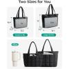 BAGSMART Expandable Tote Bag for Women, Puffer Work Tote Handbag, Quilted Carry On Bag for Travel Gym(Classic)