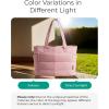 BAGSMART Tote Bag for Women, Lightweight Puffy Tote Bag with Compartments Shoulder Bag Handbag for Travel, Work, Gym | Lightweight, Puffy, Tote Bag with Compartments, Quilted, for Travel, Work(Dark Pink)