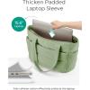 BAGSMART Tote Bag for Women, Lightweight Puffy Tote Bag with Compartments Shoulder Bag Handbag for Travel, Work, Gym | Lightweight, Puffy, Tote Bag with Compartments, Quilted, for Travel, Work(Green)