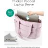 BAGSMART Tote Bag for Women, Lightweight Puffy Tote Bag with Compartments Shoulder Bag Handbag for Travel, Work, Gym | Lightweight, Puffy, Tote Bag with Compartments, Quilted, for Travel, Work(Pink)