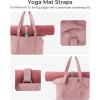 BAGSMART Tote Bag for Women, Tote Bag with Zipper Work Tote with Compartments Nurse Shoulder Hanbag for Travel, Gym(E-dark Pink-small-24l)