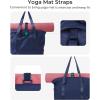 BAGSMART Tote Bag for Women, Tote Bag with Zipper Work Tote with Compartments Nurse Shoulder Hanbag for Travel, Gym(G-navy Blue-small-24l)