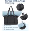 BAGSMART Tote Bag for Women, Tote Bag with Zipper Work Tote with Compartments Nurse Shoulder Hanbag for Travel, Gym(M-black-small)