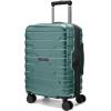 BAGSMART Carry On Luggage 22x14x9 Airline Approved with Spinner Wheels,Lightweight 20 Inch Luggage with TSA Lock,Expandable Hard Shell Carry On Suitcases for Men Women,Rose Purple(Pine Green)