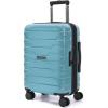 BAGSMART Carry On Luggage 22x14x9 Airline Approved with Spinner Wheels,Lightweight 20 Inch Luggage with TSA Lock,Expandable Hard Shell Carry On Suitcases for Men Women,Rose Purple(Teal Blue)