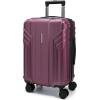 BAGSMART Expandable Carry On Luggage 22x14x9 Airline Approved, 1OO% PC Lightweight Hard Shell Suitcase, 20 Inch Travel Luggage with Spinner Wheels, Waterproof Rolling Suitcase,Blue(Purplish Red)