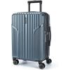 BAGSMART Expandable Carry On Luggage 22x14x9 Airline Approved, Carry-On Suitcase with Spinner Wheels, Hardside Polycarbonate Rolling Travel Luggage with TSA Lock 20-Inch, Blue(Royal Blue)