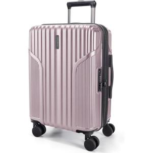 BAGSMART Carry On Luggage 22x14x9 Airline Approved, Lightweight luggage with Spinner Wheels, 20 Inch Expandable Hardside Carry On Suitcase with TSA Lock Rolling Travel suitcase Carry-On, Royal Blue(Pink Lavender)
