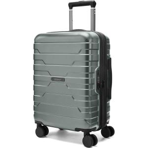 BAGSMART Carry On Luggage 22x14x9 Airline Approved with Spinner Wheels,Lightweight 20 Inch Luggage with TSA Lock,Expandable Hard Shell Carry On Suitcases for Men Women,Rose Purple(Olive)