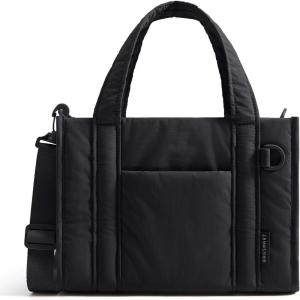 BAGSMART Small Tote Bag for Women, Crossbody Bag with Zipper, Crush Bow Purses for Travel Work College(Classic)