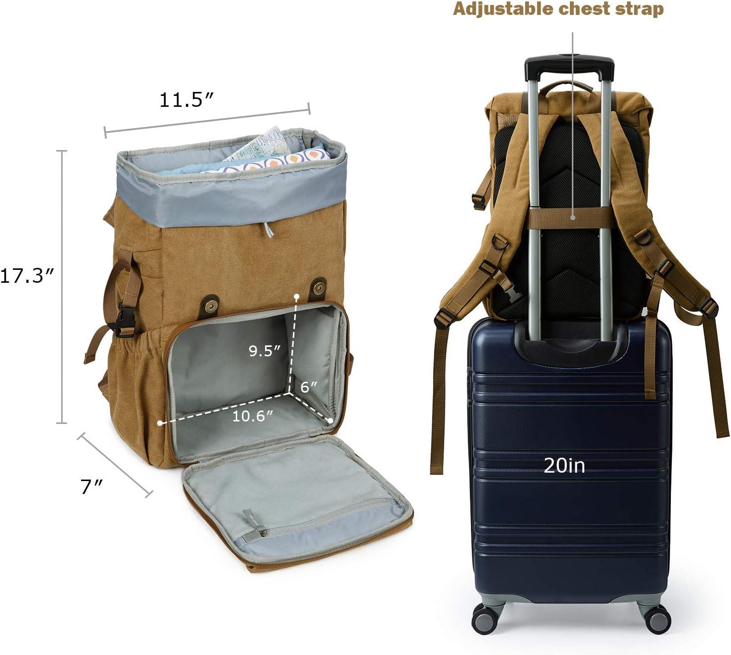 imageBAGSMART Camera Backpack DSLR SLR Waterproof Camera Bag AntiTheft Photography Backpack with 15 Inch Laptop Compartment Tripod Holder amp Rain Cover BlackKhaki