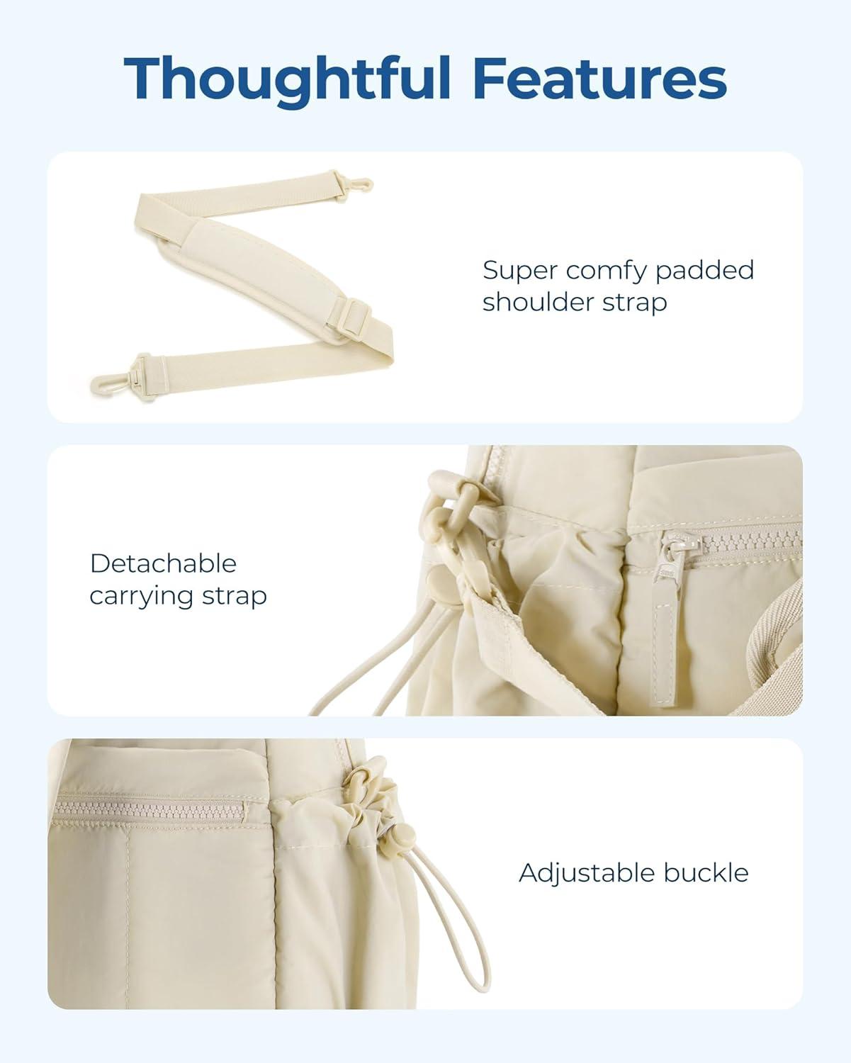 imageBAGSMART Gym Bag for Women Duffle Bag for Travel with Wet Pocket Lightweight Carry on Weekender Duffel Water ResistantPeach