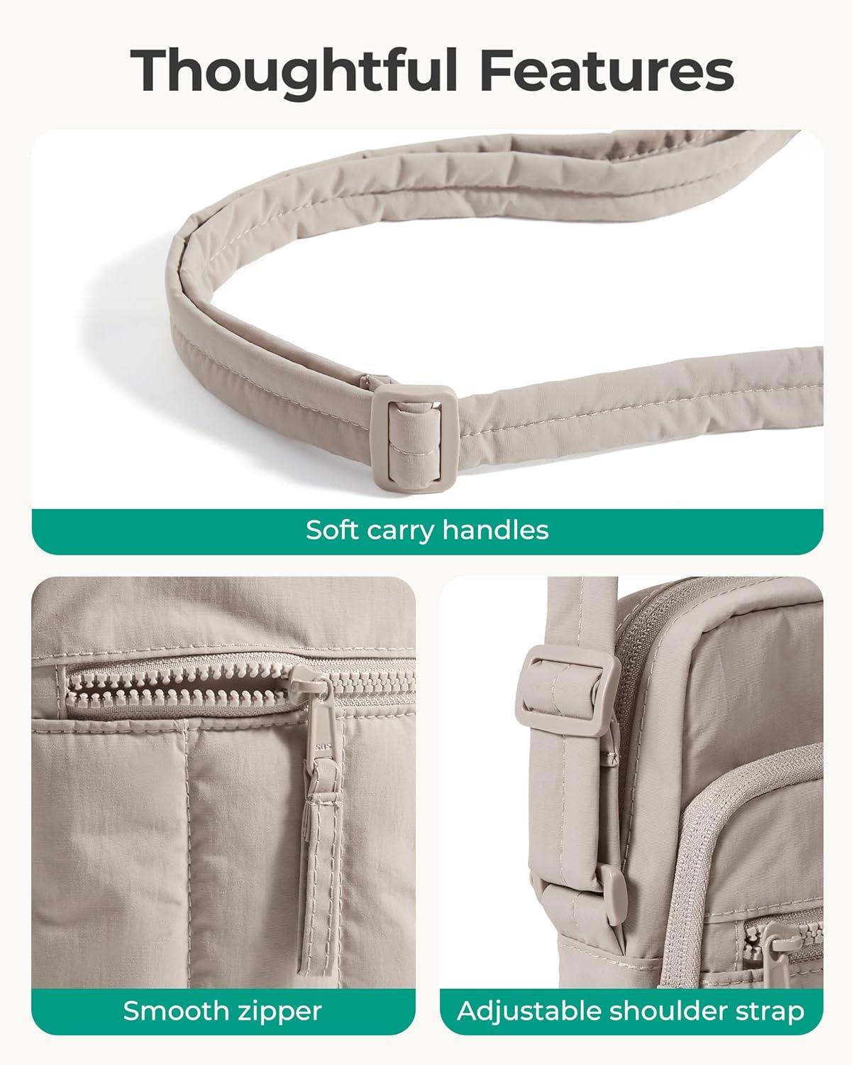 imageBAGSMART Small Crossbody Bags for Women Mini Cell Phone Cross body Purses Travel Wallet with RFID Blocking Card SlotsDdark Pink