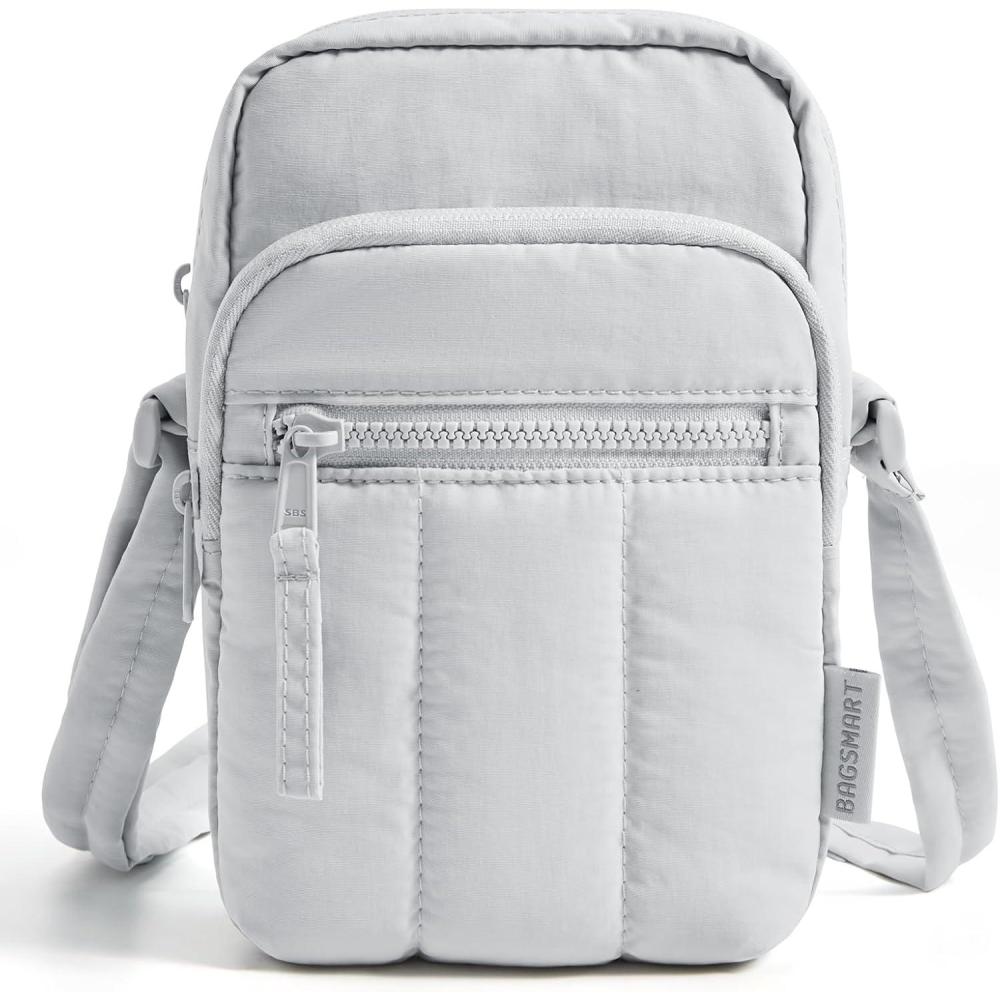 imageBAGSMART Small Crossbody Bags for Women Mini Cell Phone Cross body Purses Travel Wallet with RFID Blocking Card SlotsCgrey