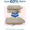 BAGSMART 6 Set Packing Cubes for Suitcases, Lightweight Suitcase Organizers & Compression Travel Cubes(05-Camel)