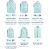 BAGSMART 6 Set Packing Cubes for Suitcases, Lightweight Suitcase Organizers & Compression Travel Cubes(06-Sky Blue)
