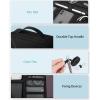BAGSMART Cable Organizer Bag, Travel Electronics Organizer with Adjustable Divider, Tech Bag Carrying Case, Storage Bag Sturdy Tool Case with Handle for Cellphone Cord Electronics Accessories, Black(Black)