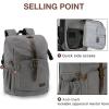 BAGSMART Camera Backpack, DSLR SLR Waterproof Camera Bag, Anti-Theft Photography Backpack with 15 Inch Laptop Compartment, Tripod Holder & Rain Cover, Black(04-grey)