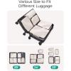 BAGSMART Compression Packing Cubes, 6 Set/4 Set/2 Set Travel Packing Cubes for Carry on Suitcases, Compression Suitcase Organizers Bag Set & Travel Cubes for Luggage, Lightweight Packing Organizers(02-White Opal)