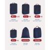 BAGSMART Compression Packing Cubes, Travel Cubes for Packing, 6/5/4 Set Suitcase Organizer Bags Set, Lightweight Packing Organizers(04-Navy)