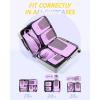 BAGSMART Compression Packing Cubes, Travel Cubes for Packing, 6/5/4 Set Suitcase Organizer Bags Set, Lightweight Packing Organizers(I-Light Purple)
