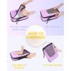 BAGSMART Compression Packing Cubes, Travel Cubes for Packing, 6/5/4 Set Suitcase Organizer Bags Set, Lightweight Packing Organizers(I-Light Purple)