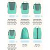 BAGSMART Compression Packing Cubes, Travel Cubes for Packing, 6/5/4 Set Suitcase Organizer Bags Set, Lightweight Packing Organizers(J-Lagoon Blue)