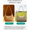 BAGSMART Crossbody Hobo Bag for Women with Adjustable Strap, Quilted Puffy Purses for Women Fluffy Compact Shoulder Handbag(B-latte Brown)