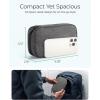 BAGSMART Electronic Organizer Travel Case, Cord Organizer Travel Cable Bag, Charger Pouch, Tech Pouch as Travel Accessories, for Phone, Power Bank, SD Card (Black)