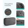 BAGSMART Electronic Organizer Travel Case, Cord Organizer Travel Cable Bag, Charger Pouch, Tech Pouch as Travel Accessories, for Phone, Power Bank, SD Card (Black)