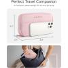 BAGSMART Electronics Organizer Travel Case, Cord Storage for Chargers Cables Phones, Compact Tech Accessories Pouch, Pink(Pink)