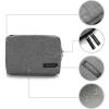 BAGSMART Electronics Organizer Travel Case, Small Cord Bag for Travel Essentials, Tech bag for Men Women, Cable Organizer for Phone, SD Card, Black(Grey)