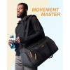 BAGSMART Gym Bag for Men, 31L Sports Travel Duffle Bag With Shoe Compartment, Waterproof Gym Duffel Bag for Men Travel, Carry On Weekender Workout Bag, Black