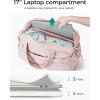BAGSMART Gym Bag for Women, Duffle Bag for Travel with Wet Pocket, Lightweight Carry on Weekender Duffel, Water Resistant(Pink)