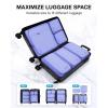 BAGSMART Keep Shape Packing Cubes for Travel, 6 Set Travel Cubes for Packing, Lightweight Suitcase Organizer Bags Set for Travel Essentials(04-Very Peri)