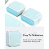 BAGSMART Keep Shape Packing Cubes for Travel, 6 Set Travel Cubes for Packing, Lightweight Suitcase Organizer Bags Set for Travel Essentials(Sky Blue)