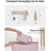 BAGSMART Small Cosmetic Bag, Elegant Roomy Makeup Bags,lipstick pouch,Zipper Pouch,Great Gifts for Women,Travel Waterproof Toiletry Bag Accessories Organizer Gifts (Pink-1 pcs)(Ⅰ-Pink-1 pcs)