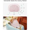 BAGSMART Travel Jewelry Case Jewelry Organizer Storage Roll Rings Necklaces Earrings Bracelets Brooches Watch Large Portable Light Pink(A-Light Pink)