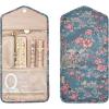 BAGSMART Travel Jewelry Organizer Case Foldable Small Jewelry Roll for Journey Rings, Necklaces, Earrings, Bracelets,Mini,Soft Pink(Flower Bird)