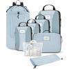 BAGSMART Compression Packing Cubes, 6 PCS Packing Cubes for Suitcases, Travel Bags Organizer for Luggage, Lightweight Packing Cube for Travel Essentials(Blue)