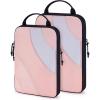 BAGSMART Compression Packing Cubes, 6 Set/4 Set/2 Set Travel Packing Cubes for Carry on Suitcases, Compression Suitcase Organizers Bag Set & Travel Cubes for Luggage, Lightweight Packing Organizers(Baby Pink-2 Set)