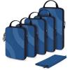 BAGSMART Compression Packing Cubes, 6 Set/4 Set/2 Set Travel Packing Cubes for Carry on Suitcases, Compression Suitcase Organizers Bag Set & Travel Cubes for Luggage, Lightweight Packing Organizers(07-Classic Blue)
