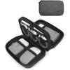 BAGSMART Electronic Organizer Travel Case, Cord Organizer Travel Cable Bag, Charger Pouch, Tech Pouch as Travel Accessories, for Phone, Power Bank, SD Card (Black)