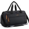 BAGSMART Gym Bag for Men, 31L Sports Travel Duffle Bag With Shoe Compartment, Waterproof Gym Duffel Bag for Men Travel, Carry On Weekender Workout Bag, Black