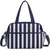 BAGSMART Gym Bag for Women, Duffle Bag for Travel with Wet Pocket, Lightweight Carry on Weekender Duffel, Water Resistant(Coastal Stripe)