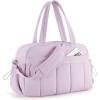 BAGSMART Gym Bag for Women, Duffle Bag for Travel with Wet Pocket, Lightweight Carry on Weekender Duffel, Water Resistant(Lavender)