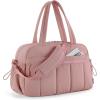 BAGSMART Gym Bag for Women, Duffle Bag for Travel with Wet Pocket, Lightweight Carry on Weekender Duffel, Water Resistant(Peach)